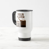 Violin Player (Funny) Chocolate Reisbeker (Voorkant links)