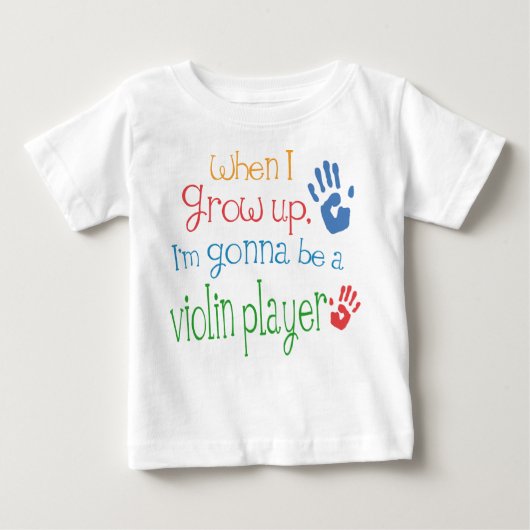Violin Player (Future) Baby Baby T-Shirt (Voorkant)