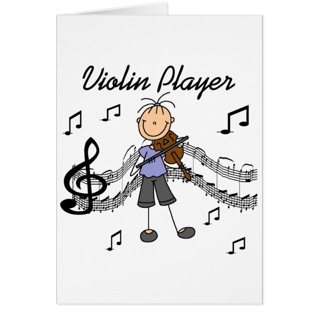 Violin Player-kaart (Voorkant)