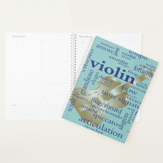 Violin Player Lesson Orchestra Planner (Display)