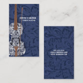 Violin Player Music Artist Card Teacher Master Visitekaartje (Voorkant / Achterkant)