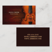 Violin Player Music Instrument Artist Visitekaartje (Voorkant / Achterkant)