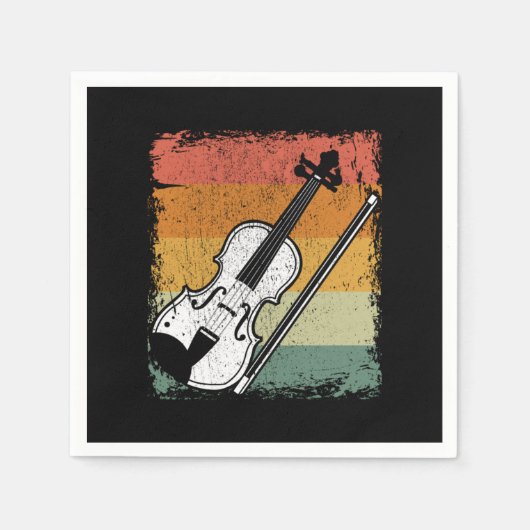  Violin Player Music Violinist Gift Idee Servet (Voorkant)