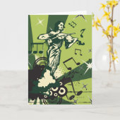 Violin Player Musical Notes Kaart (Gele Bloem)