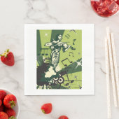 Violin Player Musical Notes Servet (Insitu)