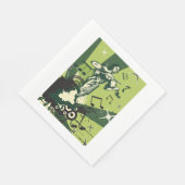 Violin Player Musical Notes Servet (Hoek)