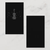 Violin Player Musical Notes String Instrument Visitekaartje (Voorkant / Achterkant)