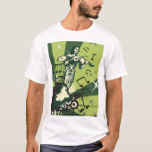 Violin Player Musical Notes T-shirt (Voorkant)