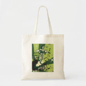Violin Player Musical Notes Tote Bag (Voorkant)