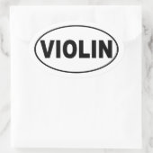Violin Player Ovale Sticker (Tas)