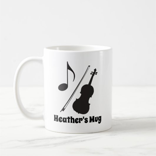 Violin Player Persoonlijk Violinist Music Gift Koffiemok (Links)