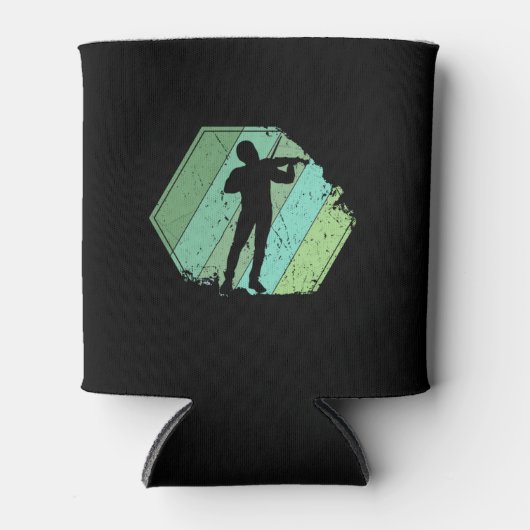 Violin Player Retro Blikjeskoeler (Voorkant)