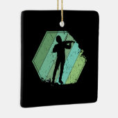 Violin Player Retro Keramisch Ornament (Rechts)
