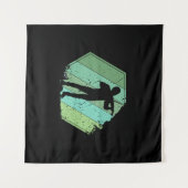 Violin Player Retro Wandkleed (Voorkant (horizontaal))