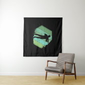 Violin Player Retro Wandkleed (In Situ (horizontaal))