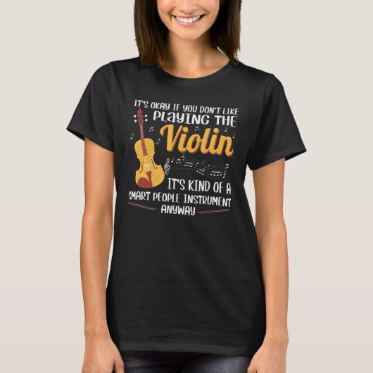 Violin Player Violinist Muzikant Violinist T-shirt (Voorkant)
