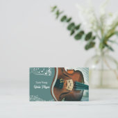 Violin Player - Violinist - Violin Teacher Visitekaartje (Staand voorkant)
