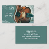 Violin Player - Violinist - Violin Teacher Visitekaartje (Voorkant / Achterkant)