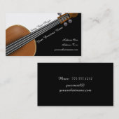 Violin Player Visitekaartje (Voorkant / Achterkant)