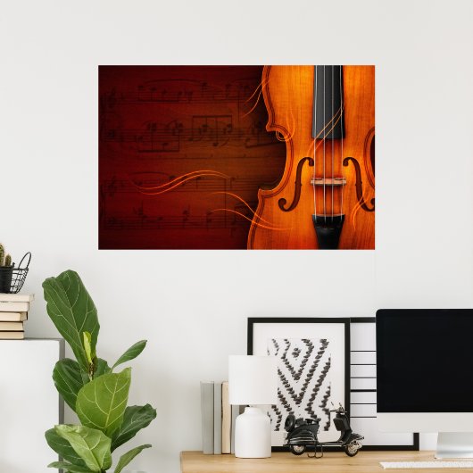 Violin Poster (Thuiskantoor)