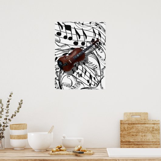 VIOLIN-POSTER POSTER (Keuken)