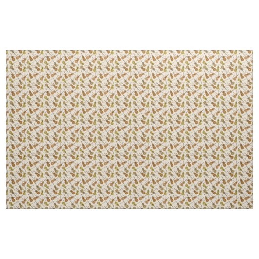 Violin Print Pattern Stof (Yard (91,4 cm))