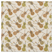 Violin Print Pattern Stof (Swatch)