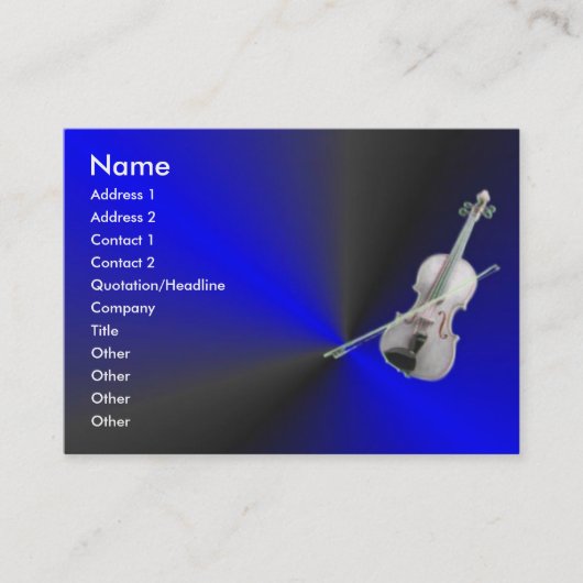 Violin-profielkaart Visitekaartje (Voorkant)