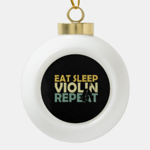 Violin Retro Keramische Bal Ornament