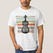 violin retro t-shirt (Voorkant)