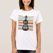 violin retro t-shirt (Voorkant)