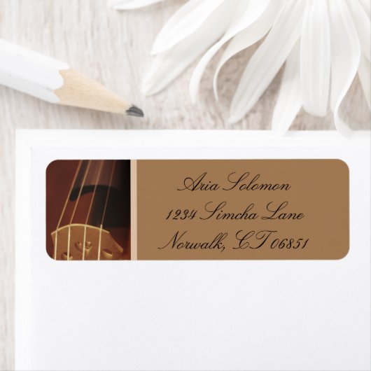 Violin Return Address Labels (Insitu)