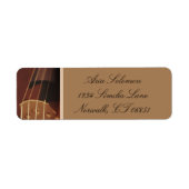 Violin Return Address Labels (Voorkant)