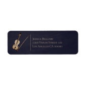 Violin Return Address Labels (Voorkant)