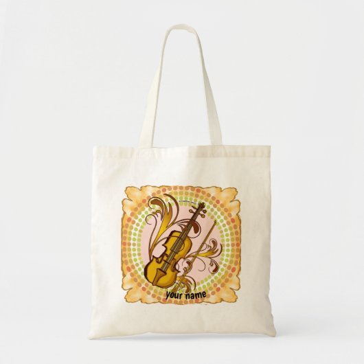 Violin Ritme boodschappentas Tote Bag (Voorkant)