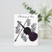 Violin, Rocking love_ Briefkaart (Staand voorkant)