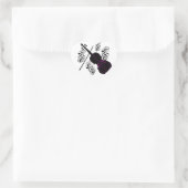 Violin, Rocking love_ Hart Sticker (Tas)