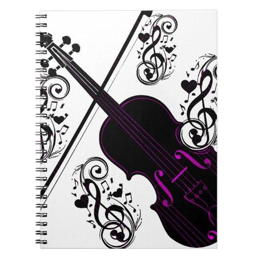 Violin, Rocking love_ Notitieboek (Voorkant)