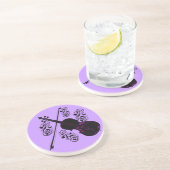 Violin, Rocking love_ Zandsteen Onderzetter (Zijkant)