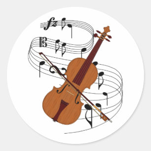 Violin Ronde Sticker