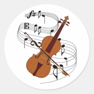 Violin Ronde Sticker