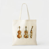 Violin schilderen tote bag (Voorkant)