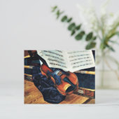 Violin, schilderij uit 1916 van Petrov-Vodkin Briefkaart (Staand voorkant)