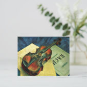 Violin, schilderij van Kuzma Petrov-Vodkin uit 192 Briefkaart (Staand voorkant)