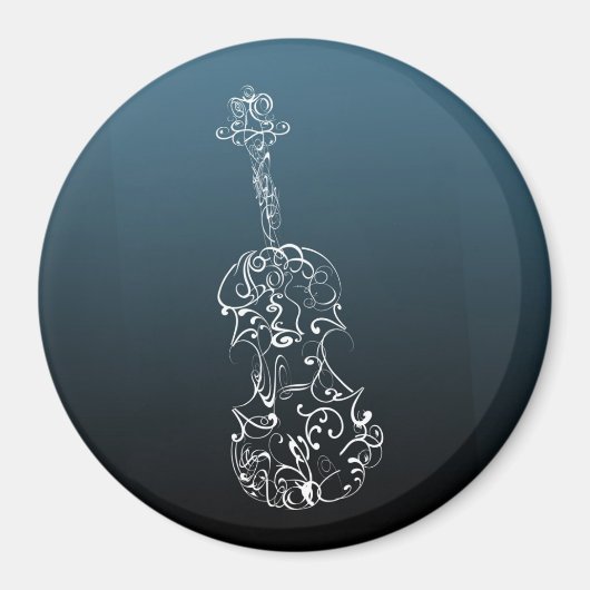 Violin Scrawl Magneet (Voorkant)