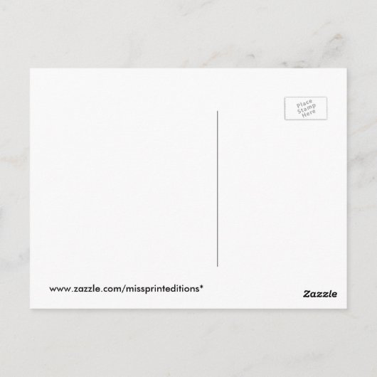 Violin Scrawl op Bach Manuscript Briefkaart (Achterkant)