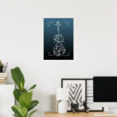 Violin Scrawl Poster (Thuiskantoor)