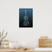 Violin Scrawl Poster (Keuken)
