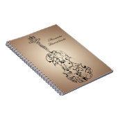 Violin Scrawl Spiral notebook Notitieboek (Rechterzijde)