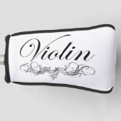 Violin Script Golfheadcover (Voorkant)